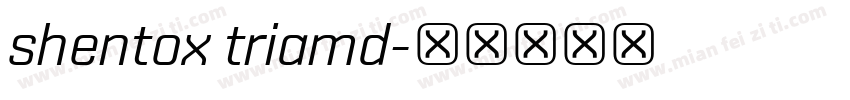 shentox triamd字体转换